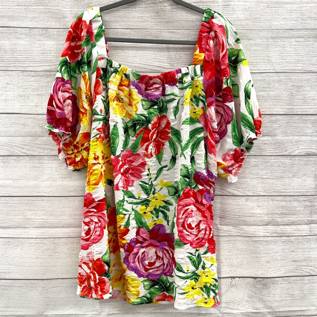 Colorful Floral Top 536